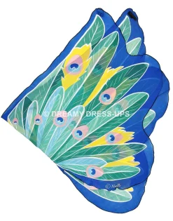 Hot Blue Peacock Fantasy Wings Dreamy Dress-Ups
