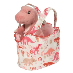 New Dino Love Sassy Sak With Pink T-Rex Sassy Pet Saks