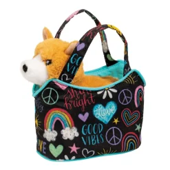 New Good Vibes Sassy Sak With Corgi Sassy Pet Saks