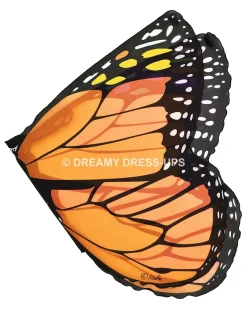 Clearance Orange Monarch Butterfly Fantasy Wings Dreamy Dress-Ups