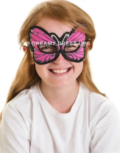 Online Pink Monarch Butterfly Fantasy Mask Dreamy Dress-Ups