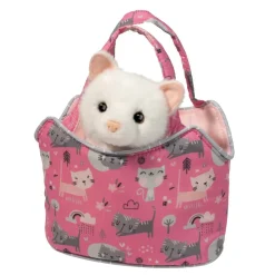 New Purr-Fect Pals Sassy Sak With White Cat Sassy Pet Saks