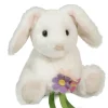 New Rosie White Bunny With Flower Bouquet Wildlife